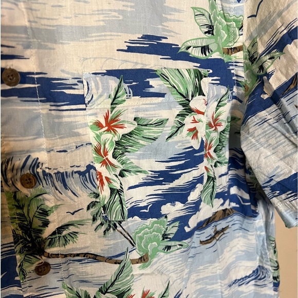 ⭐️Tropical Blue Hawaiian Shirt - Picture 4 of 7